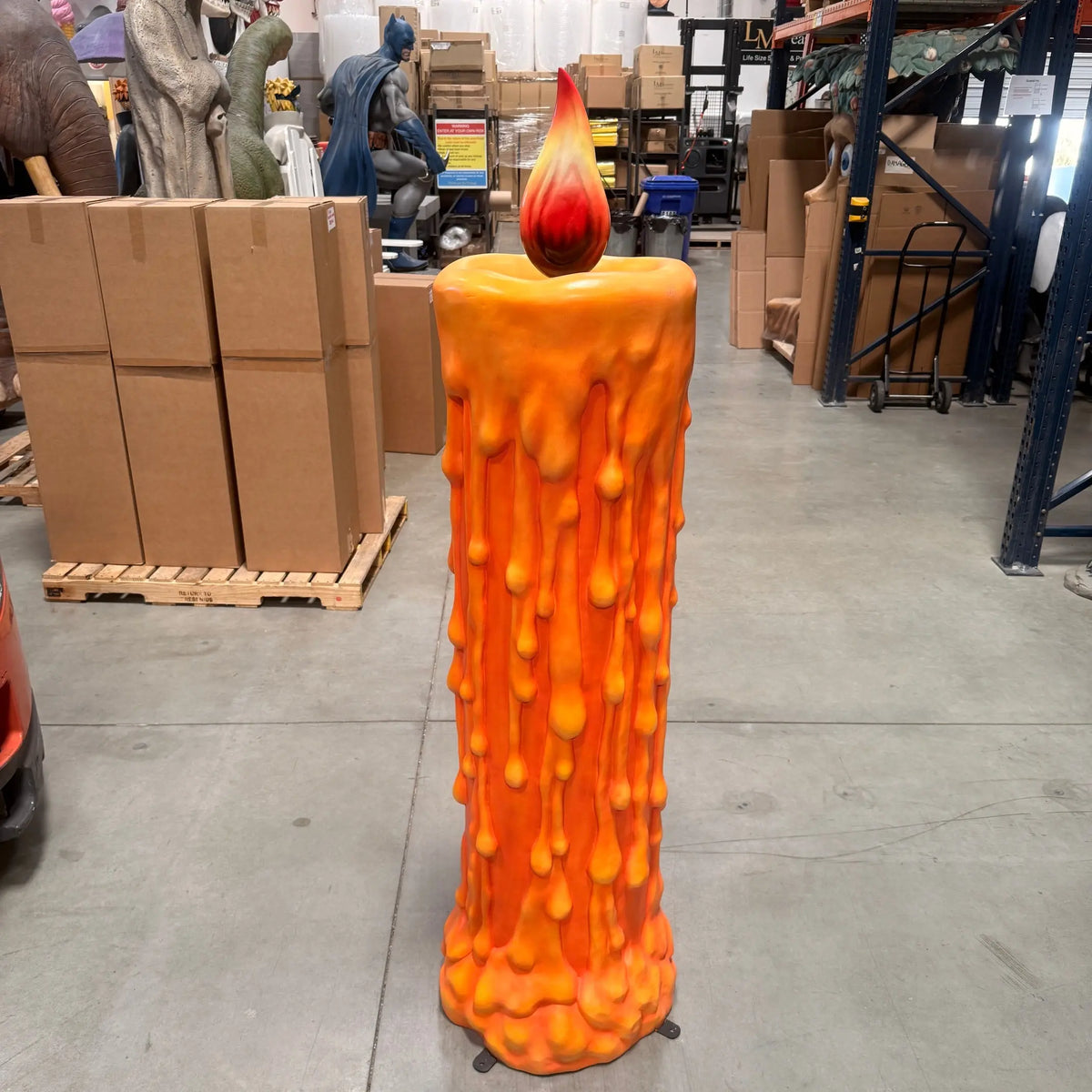 Pumpkin Candle Life Size Statue S0334-250051-H
