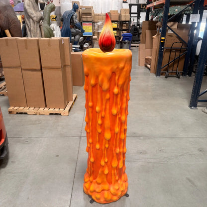 Pumpkin Candle Life Size Statue S0334-250051-H