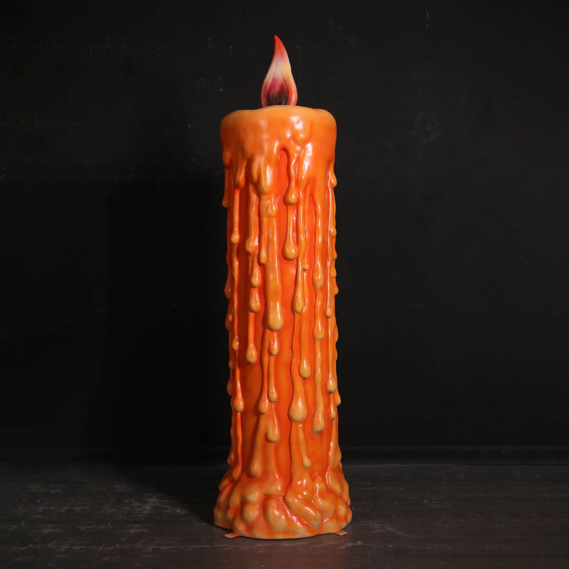Pumpkin Candle Life Size Statue S0334-250051-H
