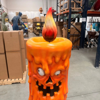Pumpkin Candle Life Size Statue S0334-250051-H