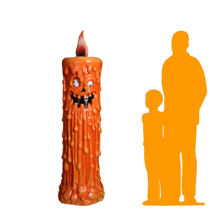 Pumpkin Candle Life Size Statue S0334-250051-H