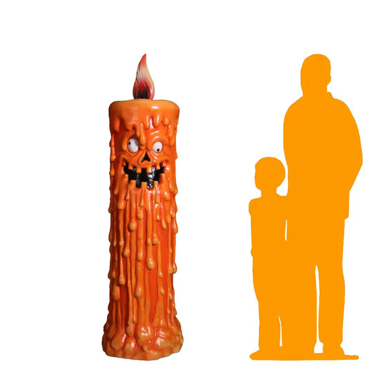 Pumpkin Candle Life Size Statue S0334-250051-H
