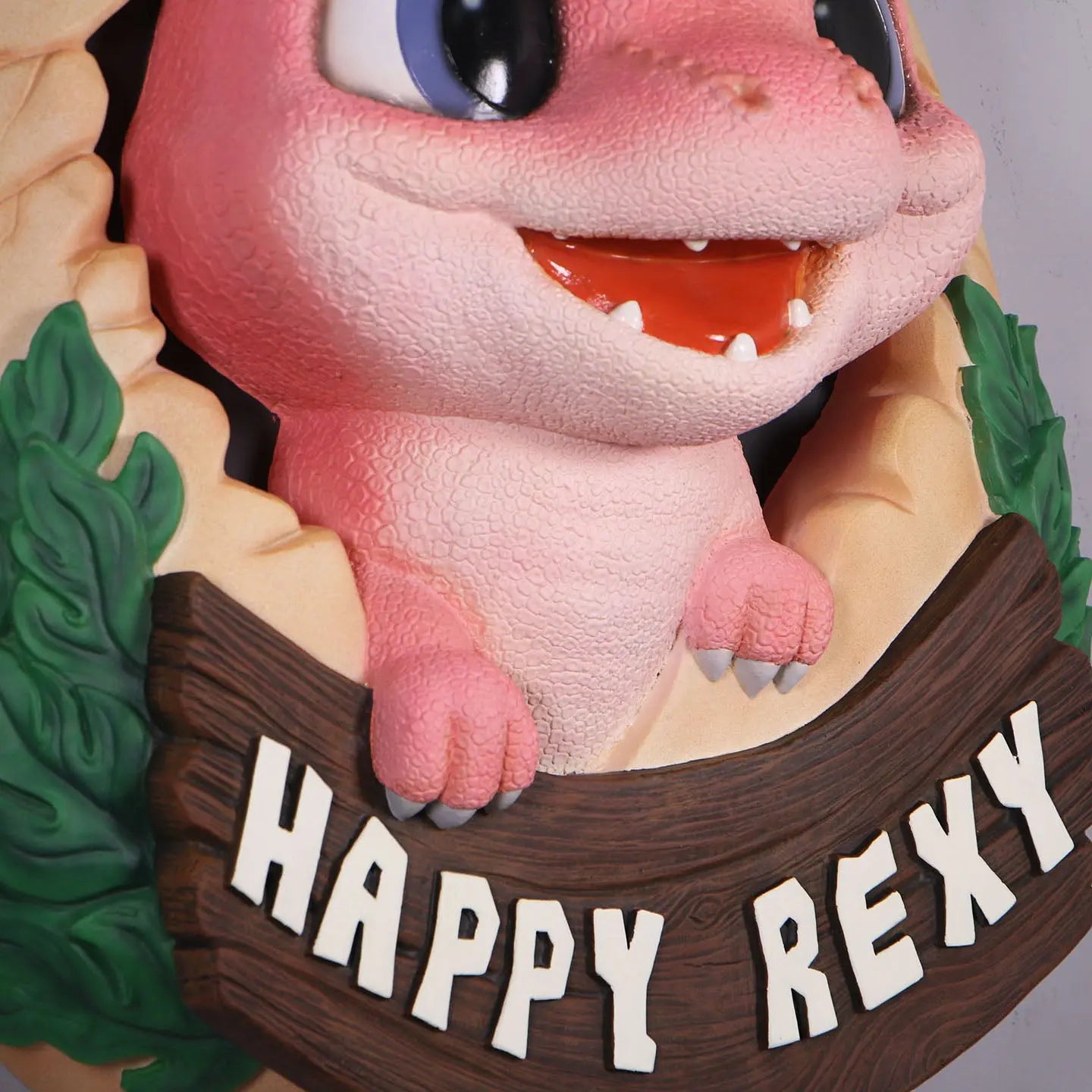Pink Happy Rexy Dinosaur Wall Decor Statue A0904-250073-H