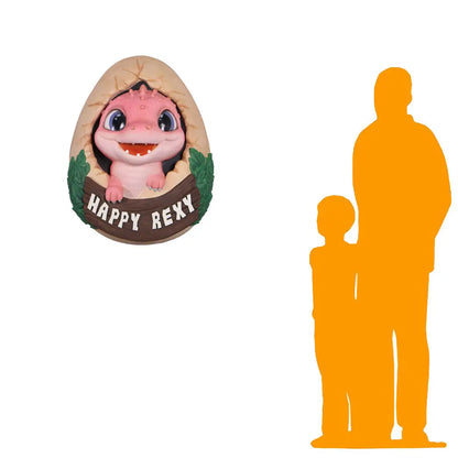 Pink Happy Rexy Dinosaur Wall Decor Statue A0904-250073-H