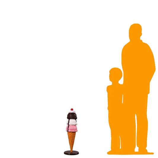 Small Gelato Ice Cream Table Top Statue R0405-250118-H