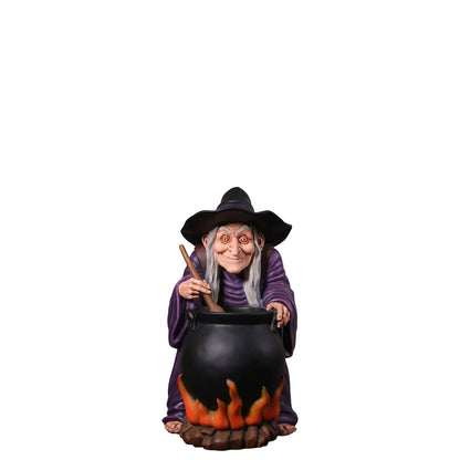 Witch with Cauldron Small Statue S0038-250131-H