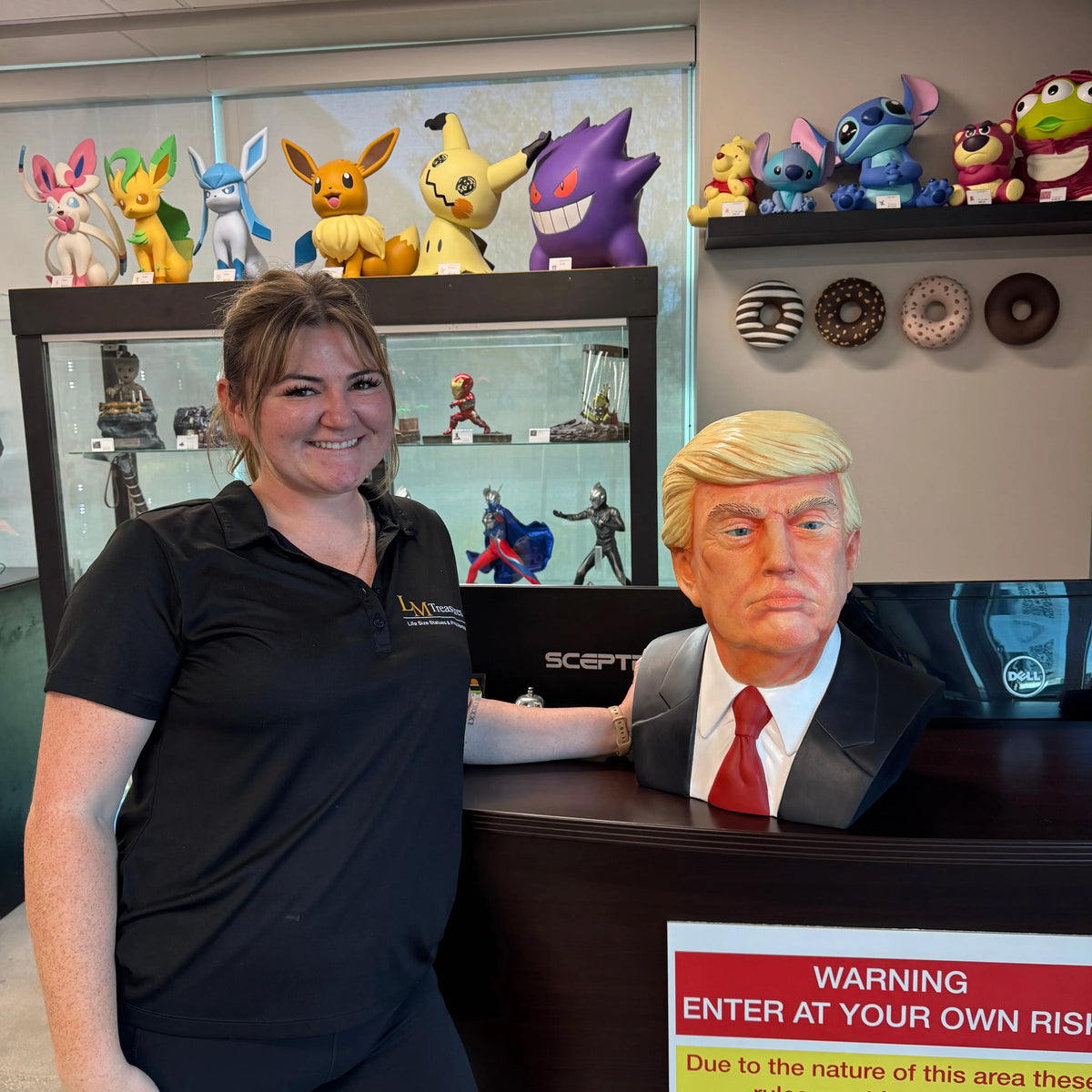 Small Donald Trump Full Color Bust Statue M0268-250151-H