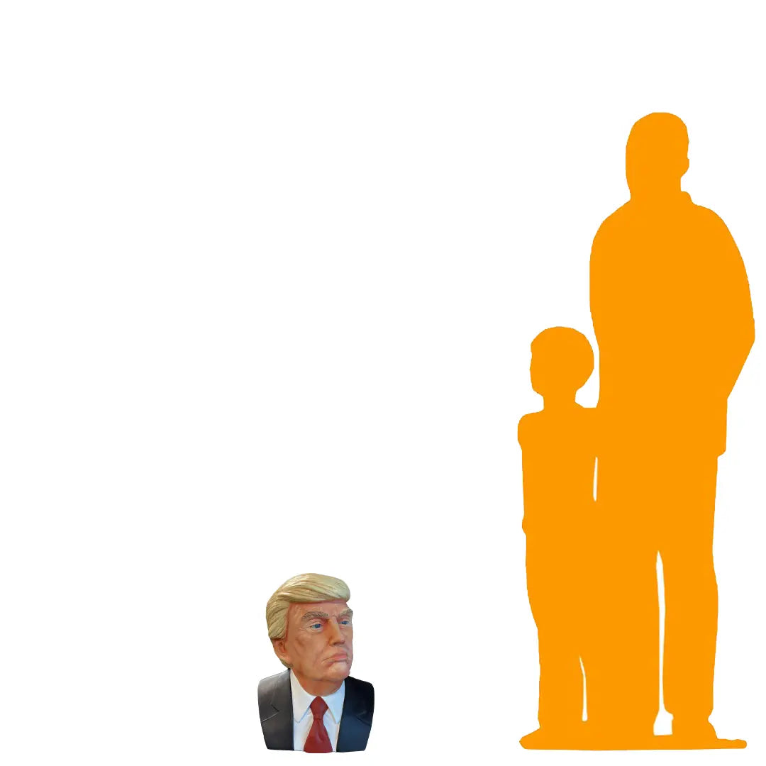 Small Donald Trump Full Color Bust Statue M0268-250151-H