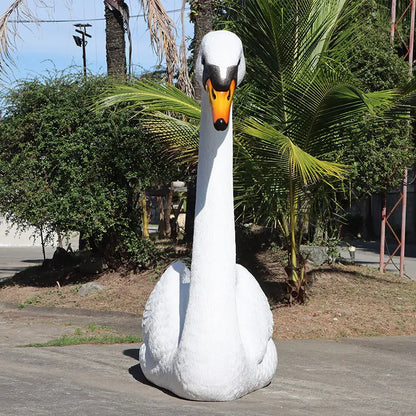 Jumbo Swan Statue A0427-250171-H