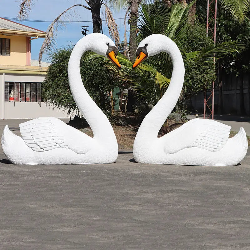Jumbo Swan Statue A0427-250171-H