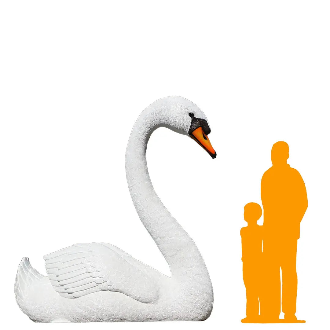 Jumbo Swan Statue A0427-250171-H