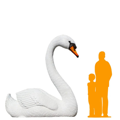 Jumbo Swan Statue A0427-250171-H