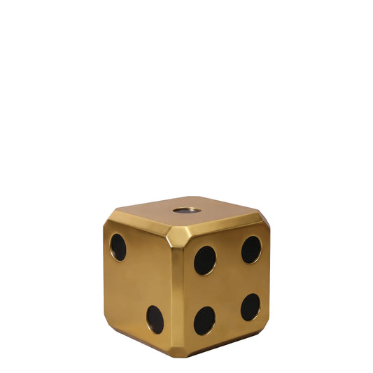Small Gold Lucky Dice Statue M0288-250177-H