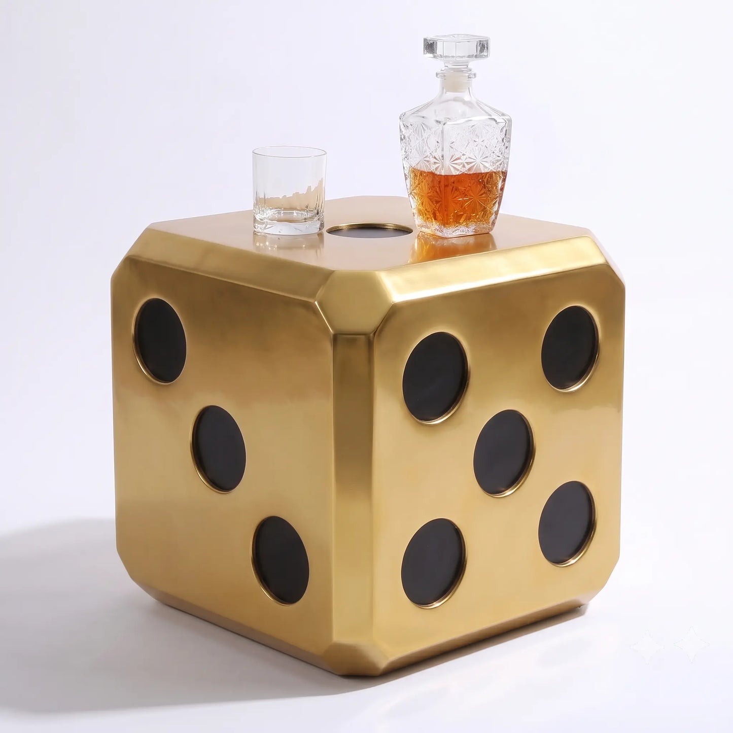 Small Gold Lucky Dice Statue M0288-250177-H
