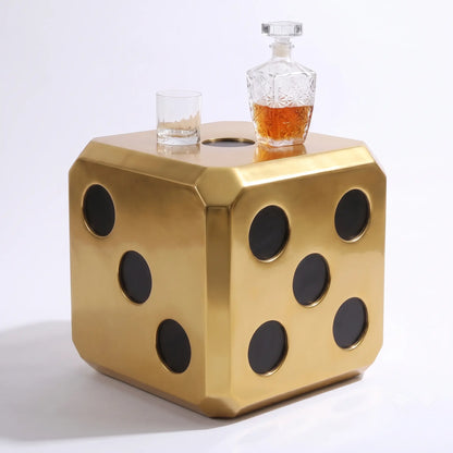 Small Gold Lucky Dice Statue M0288-250177-H