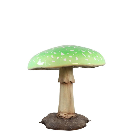 Large Green Mushroom Statue