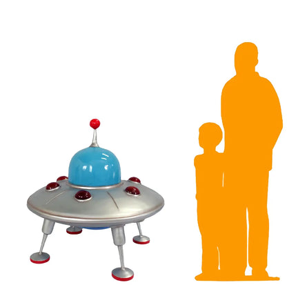 Comic UFO Alien Spaceship Statue M0279-2507-T