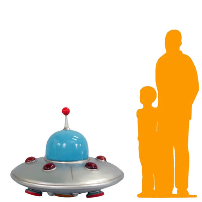 Comic UFO Alien Spaceship Statue M0280-2508-T