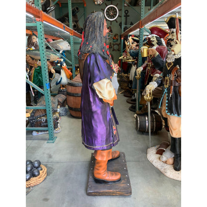 Caribbean Pirate Life Size Statue - LM Treasures Prop Rentals 