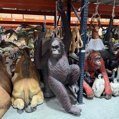 Hanging Jumbo Orangutan Monkey Statue A0536-2525-A