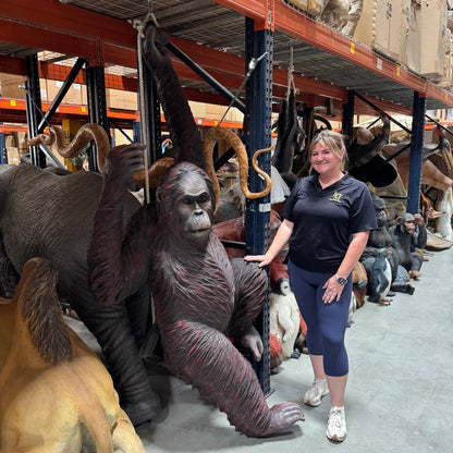 Hanging Jumbo Orangutan Monkey Statue A0536-2525-A