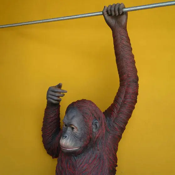 Hanging Jumbo Orangutan Monkey Statue A0536-2525-A