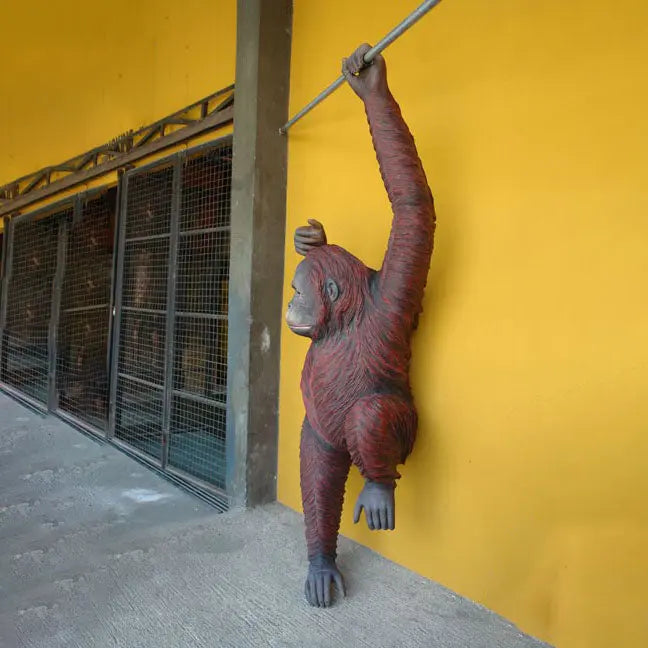 Hanging Jumbo Orangutan Monkey Statue A0536-2525-A