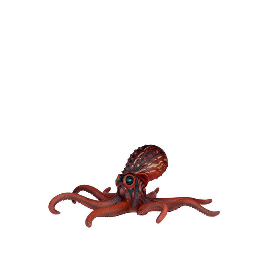 Red Octopus Statue