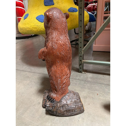 Beaver Standing Life Size Statue - LM Treasures Prop Rentals 