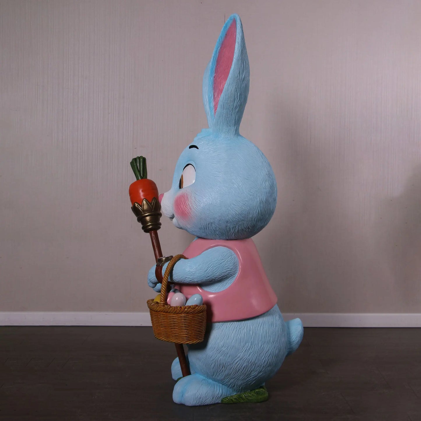 Large Blue Bunny Rabbit Statue A0906-260003-H