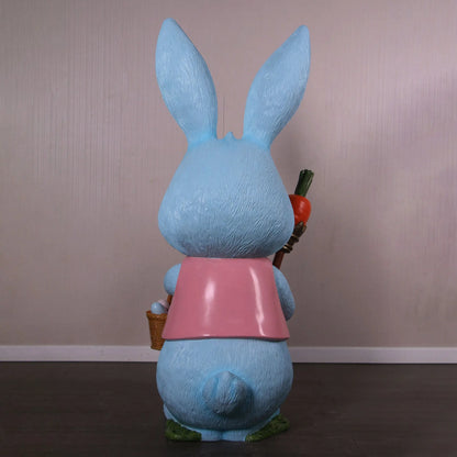 Large Blue Bunny Rabbit Statue A0906-260003-H