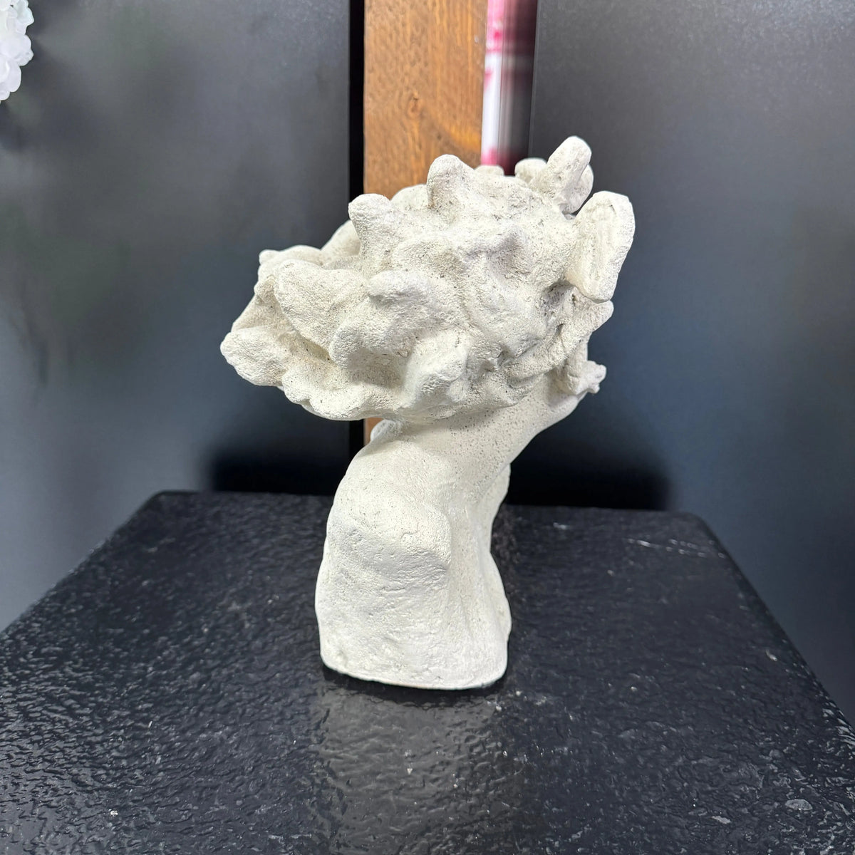 Small Medusa Stone Bust Table Top Statue M0145RS-260013-H