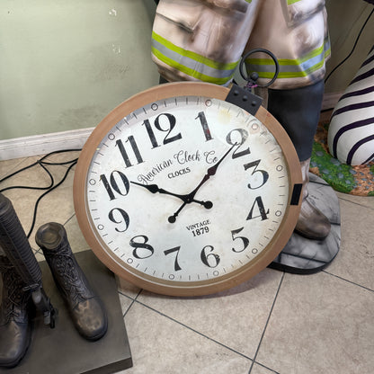 Giant Round Clock Statue