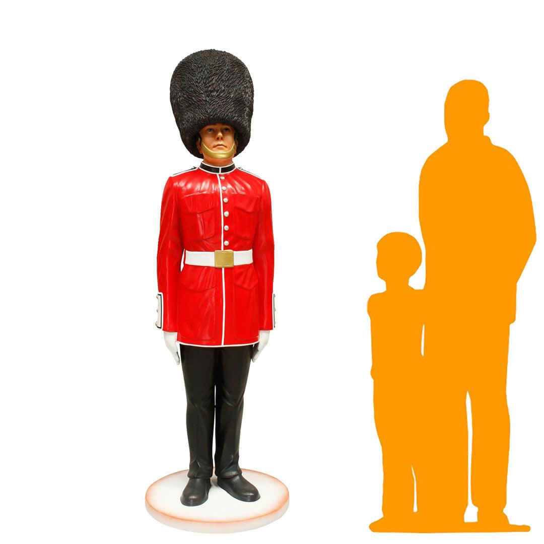 British Queen's Guard Life Size Statue - LM Treasures Prop Rentals 