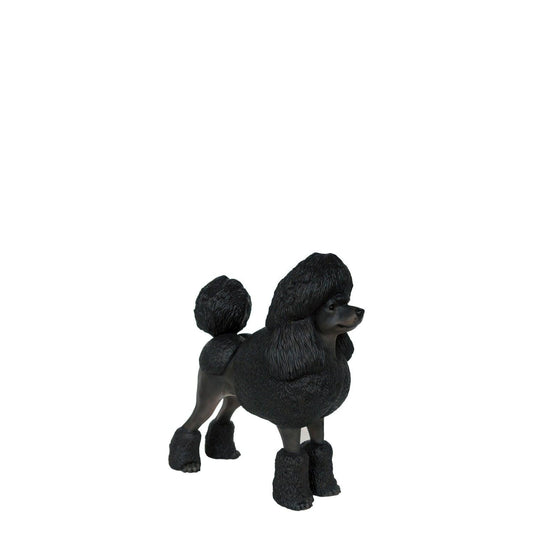 Black Poodle Life Size Dog Statue