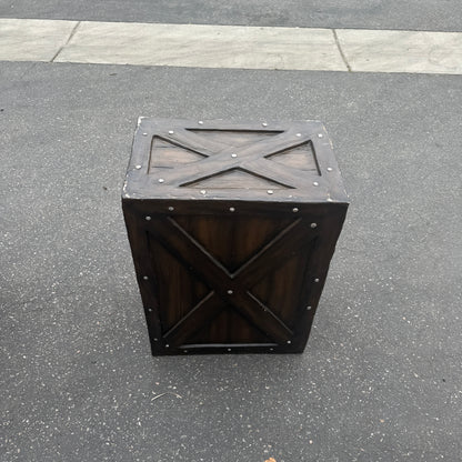 Large Dark Brown Crate