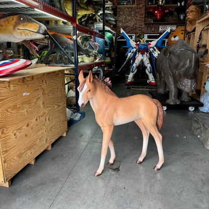 Baby Foal Pony Horse Walking Statue