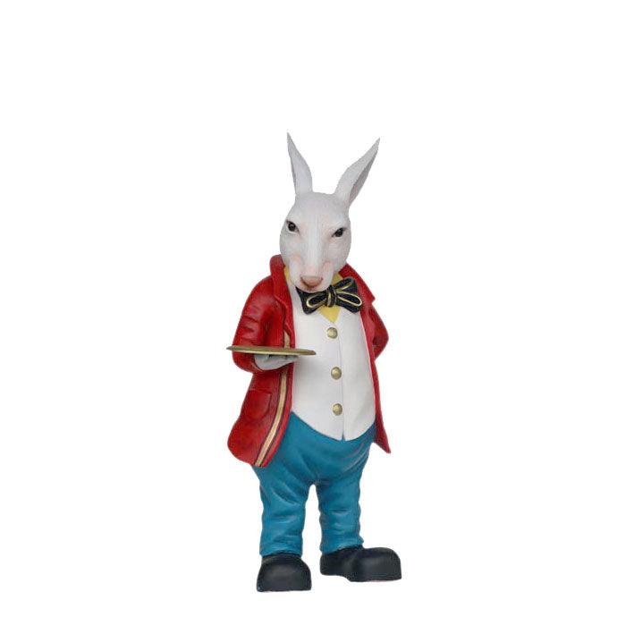 Rabbit Waiter Butler Statue - LM Treasures Prop Rentals 