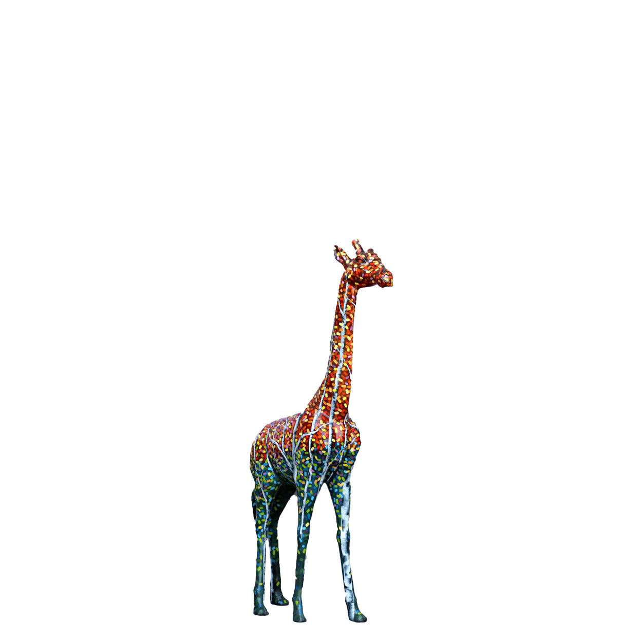 Walking Pop Giraffe Statue