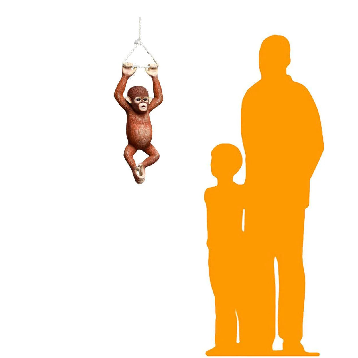 Hanging Baby Orangutan Statue