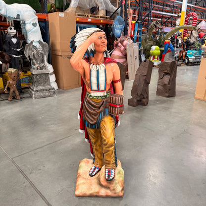Tobacco Indian Chief Cigar Store Life Size Statue LS241-3459-A