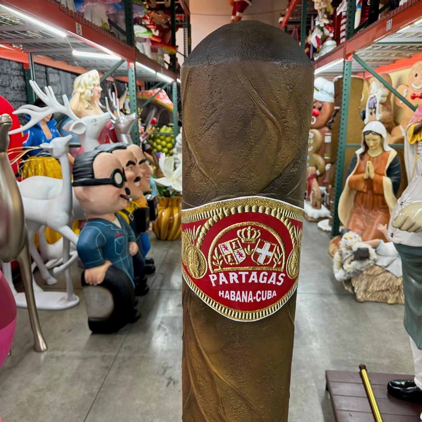 Cigar Prop Over Size Statue