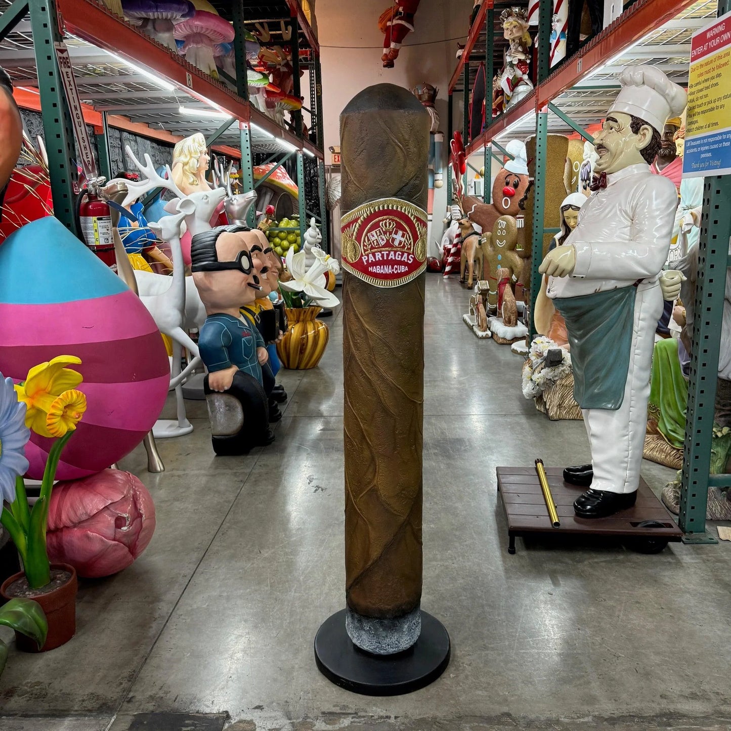 Cigar Prop Over Size Statue