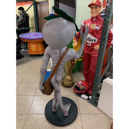Standing Leaf Alien With Cigar Life Size Statue - LM Treasures Prop Rentals 