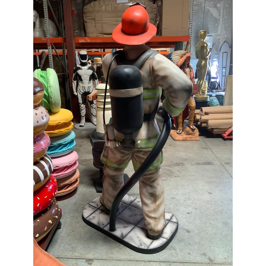 Fire Fighter Life Size Statue