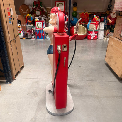 Gasoline Girl With Pump Statue LS408-3554-A