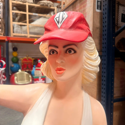 Gasoline Girl With Pump Statue LS408-3554-A