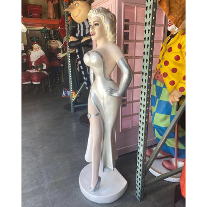 Actress In Silver Statue