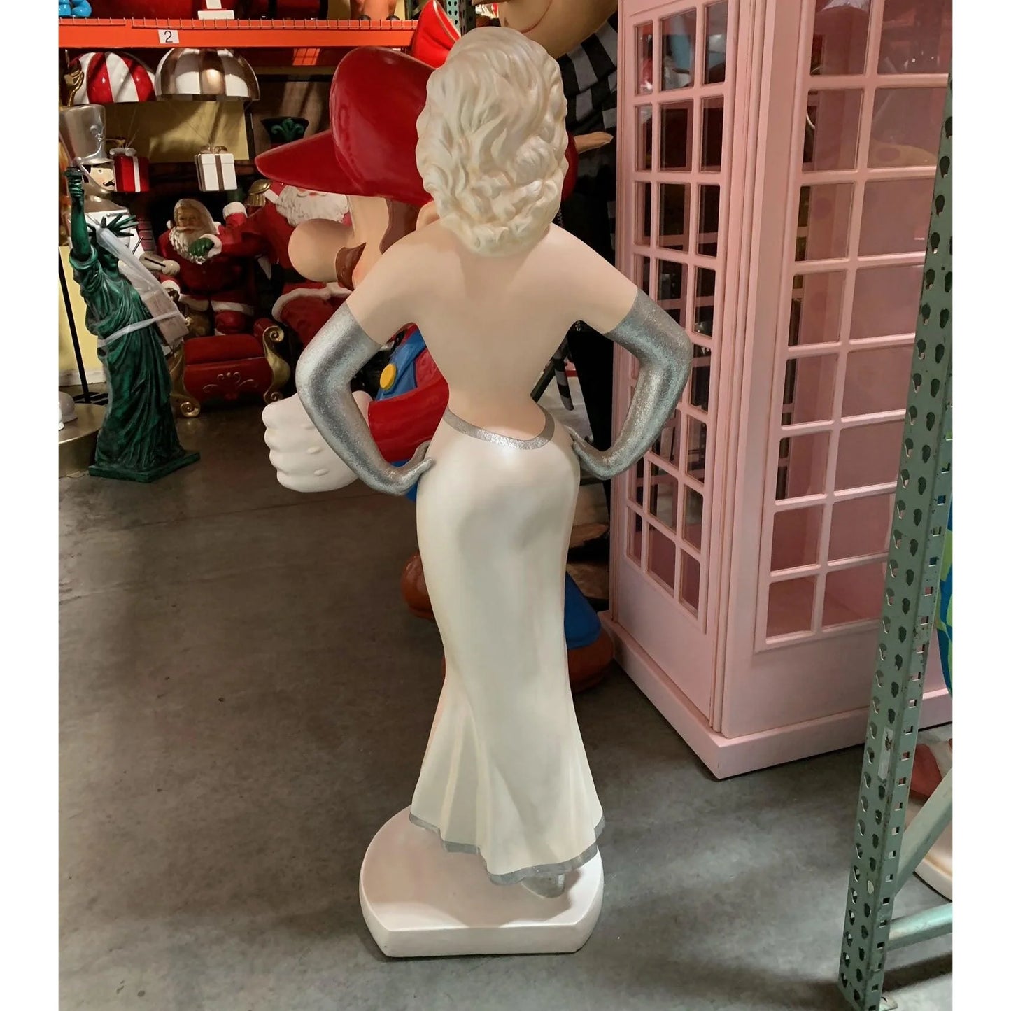 Actress In Silver Statue