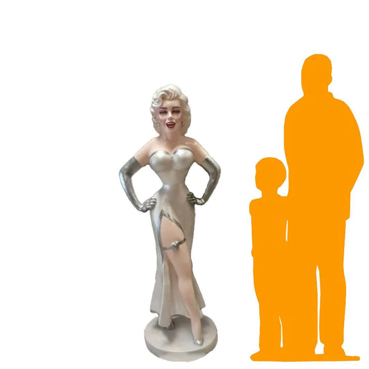 Actress In Silver Statue